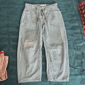 We the Free Free People moxie railroad low slung barrel jean 28